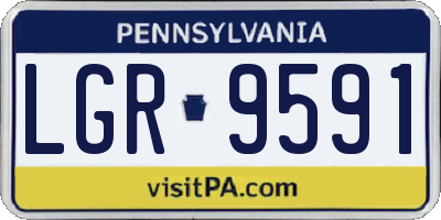 PA license plate LGR9591