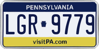 PA license plate LGR9779