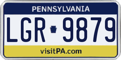PA license plate LGR9879