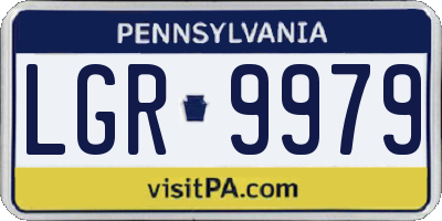 PA license plate LGR9979