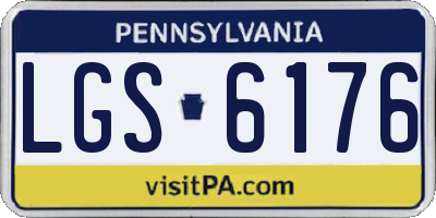 PA license plate LGS6176