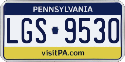 PA license plate LGS9530