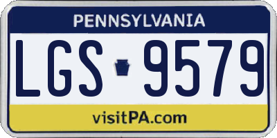 PA license plate LGS9579