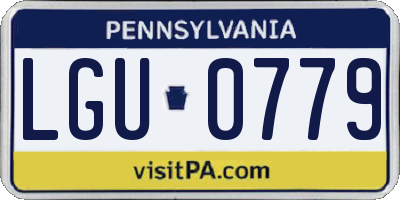 PA license plate LGU0779