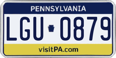 PA license plate LGU0879