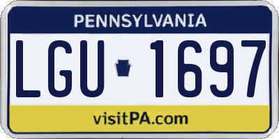 PA license plate LGU1697