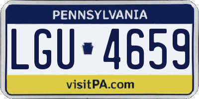 PA license plate LGU4659