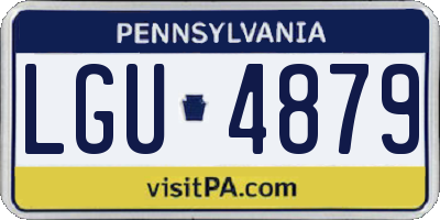 PA license plate LGU4879