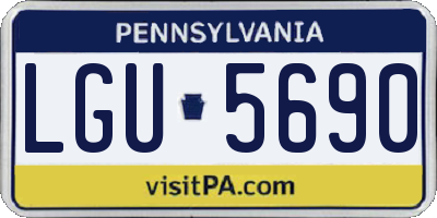 PA license plate LGU5690