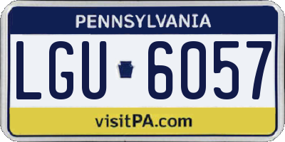PA license plate LGU6057