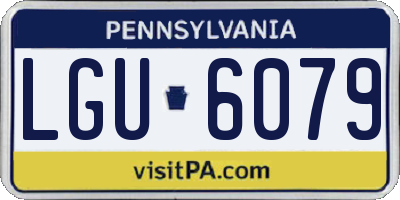PA license plate LGU6079