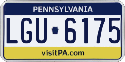 PA license plate LGU6175