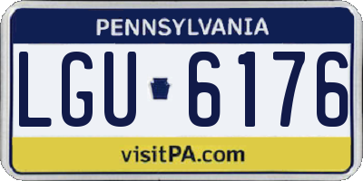 PA license plate LGU6176