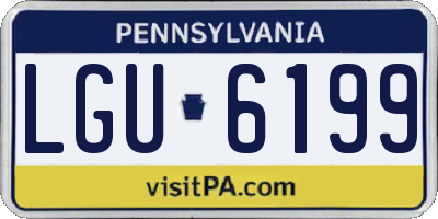 PA license plate LGU6199