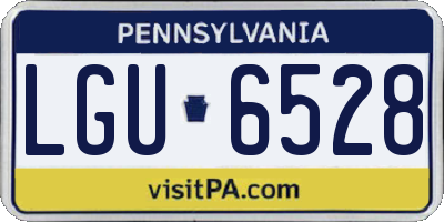 PA license plate LGU6528