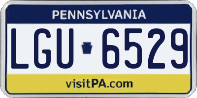 PA license plate LGU6529