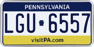 PA license plate LGU6557