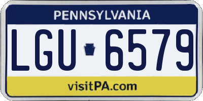 PA license plate LGU6579
