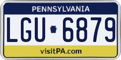 PA license plate LGU6879