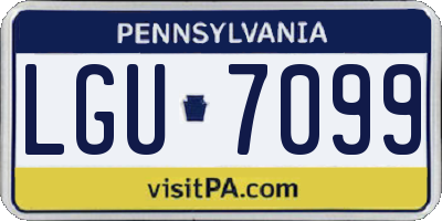 PA license plate LGU7099