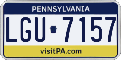 PA license plate LGU7157