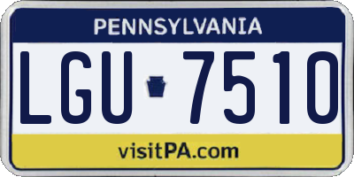 PA license plate LGU7510