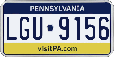 PA license plate LGU9156