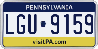PA license plate LGU9159