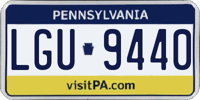 PA license plate LGU9440