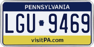 PA license plate LGU9469