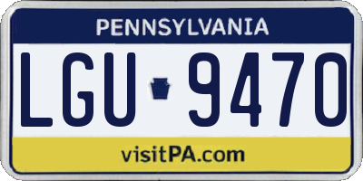 PA license plate LGU9470