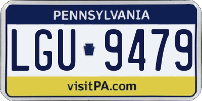 PA license plate LGU9479