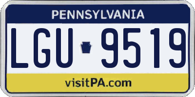 PA license plate LGU9519