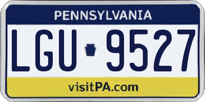 PA license plate LGU9527