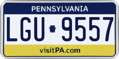 PA license plate LGU9557