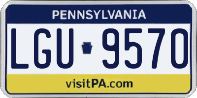 PA license plate LGU9570