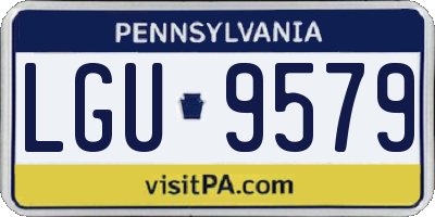 PA license plate LGU9579