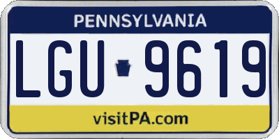PA license plate LGU9619