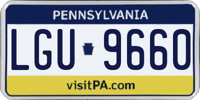 PA license plate LGU9660