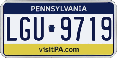 PA license plate LGU9719