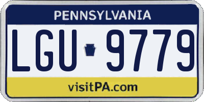 PA license plate LGU9779