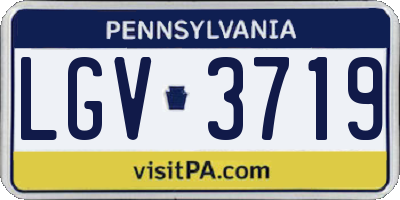 PA license plate LGV3719