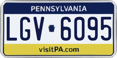 PA license plate LGV6095