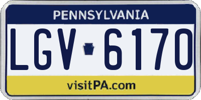 PA license plate LGV6170