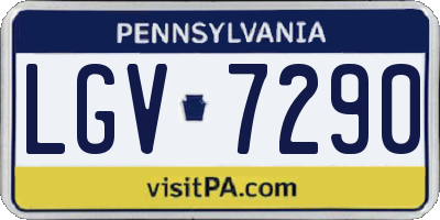 PA license plate LGV7290