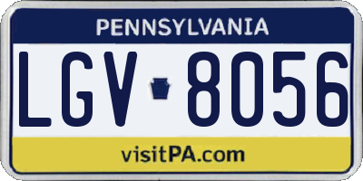 PA license plate LGV8056