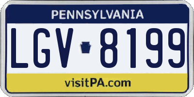 PA license plate LGV8199