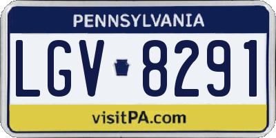 PA license plate LGV8291