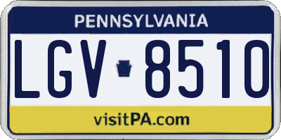 PA license plate LGV8510