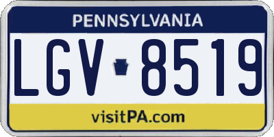 PA license plate LGV8519